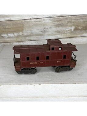 Vintage Post War Lionel Lines Maroon 6017 Plastic Caboose O Gauge FC